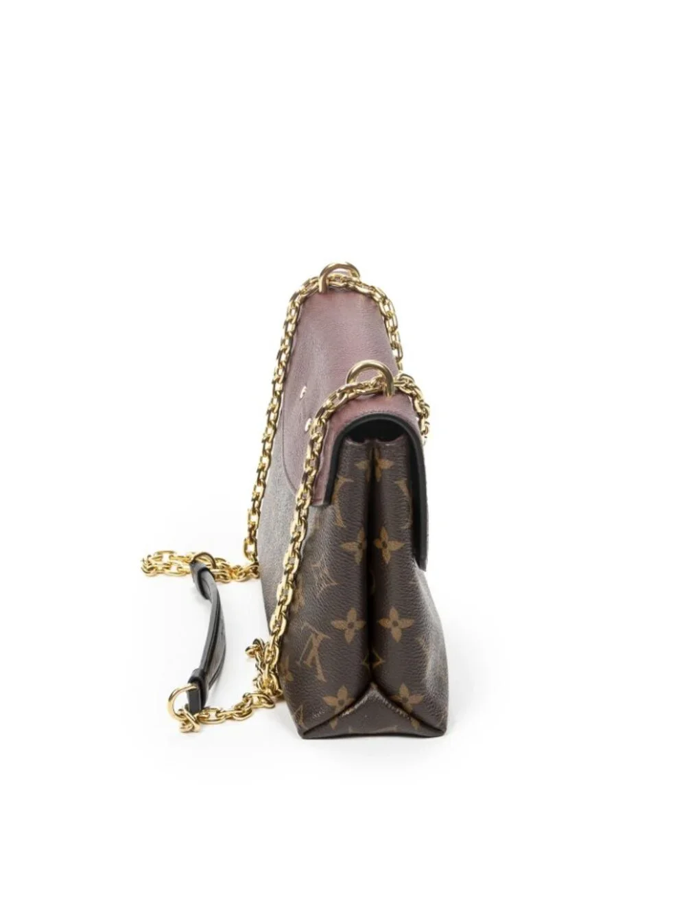 Louis Vuitton Saint Placide Burgundy Brown Monogram Canvas Shoulder
